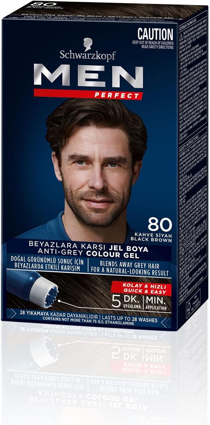 رنگ مو مردانه Schwarzkopf مدل Men Perfect شماره 80 رنگ کهوهای سیاه 80 میلیلیتر رنگ مو مردانه Schwarzkopf مدل Men Perfect شماره 80 رنگ کهوهای سیاه 80 میلیلیتر