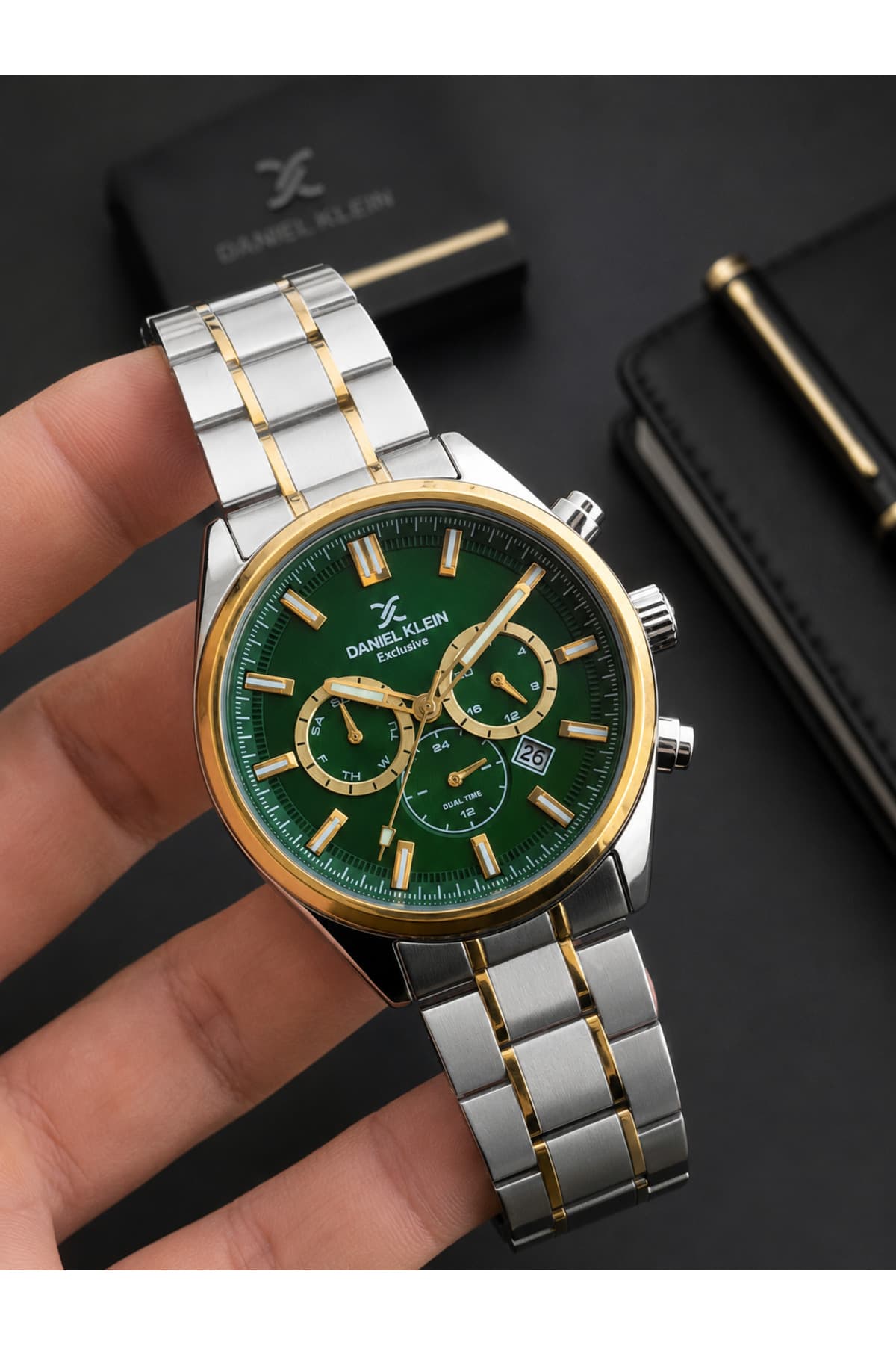ساعت مچی مردانه Daniel Klein بند فولادی کیس Rolex تقویمدار ضد آب 3 ATM مدل EDK.1.10665-7 ساعت مچی مردانه Daniel Klein بند فولادی کیس Rolex تقویمدار ضد آب 3 ATM مدل EDK.1.10665-7