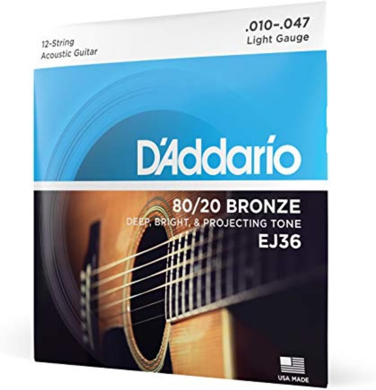 سیم گیتار آکوستیک D'Addario برنز 80/20 گیج سبک مدل EJ11 سیم گیتار آکوستیک D'Addario برنز 80/20 گیج سبک مدل EJ11