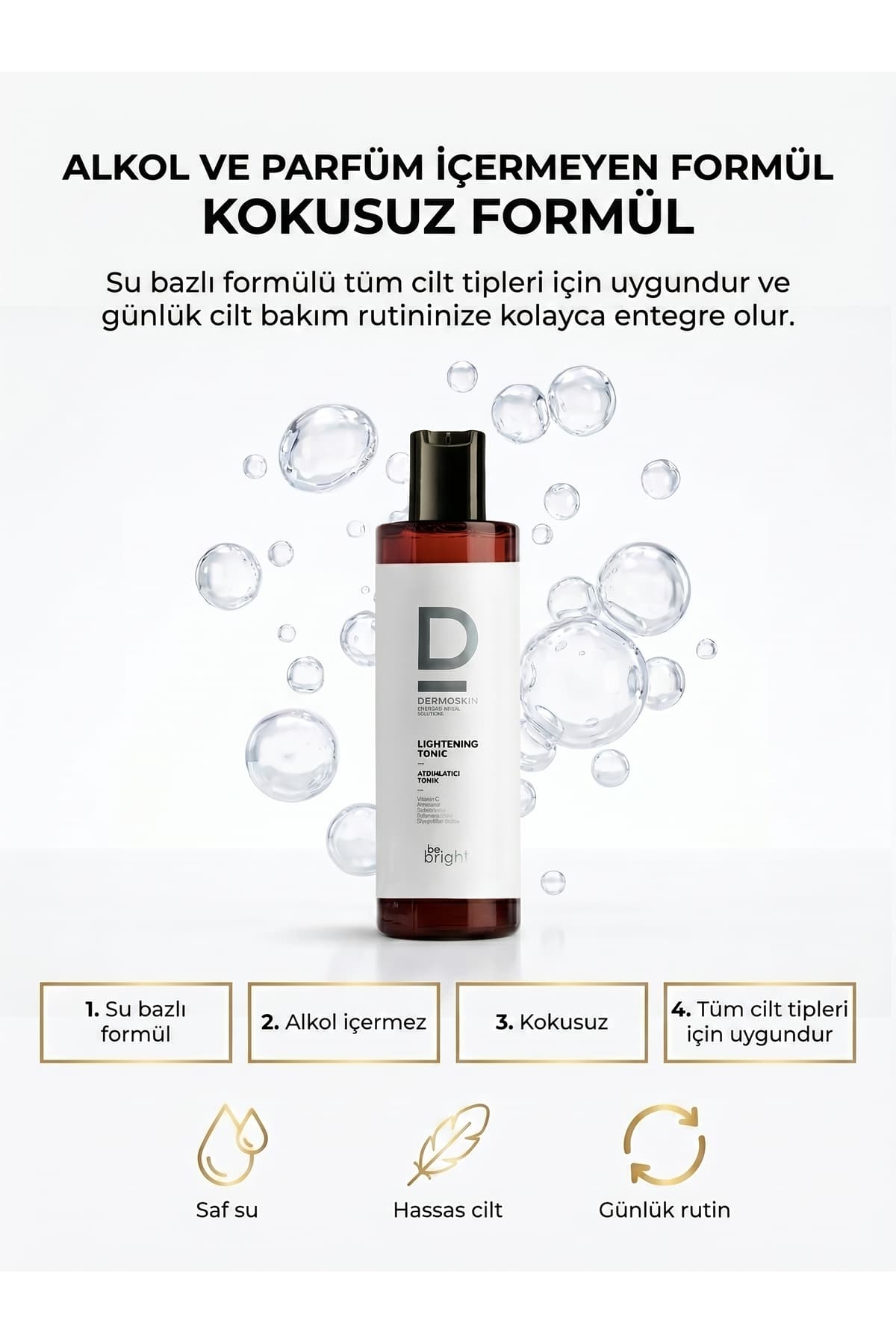 تونیک روشنکننده Dermoskin Be Bright جمعکننده منافذ و ضدلک با اسید هیالورونیک 200 ml تونیک روشنکننده Dermoskin Be Bright جمعکننده منافذ و ضدلک با اسید هیالورونیک 200 ml