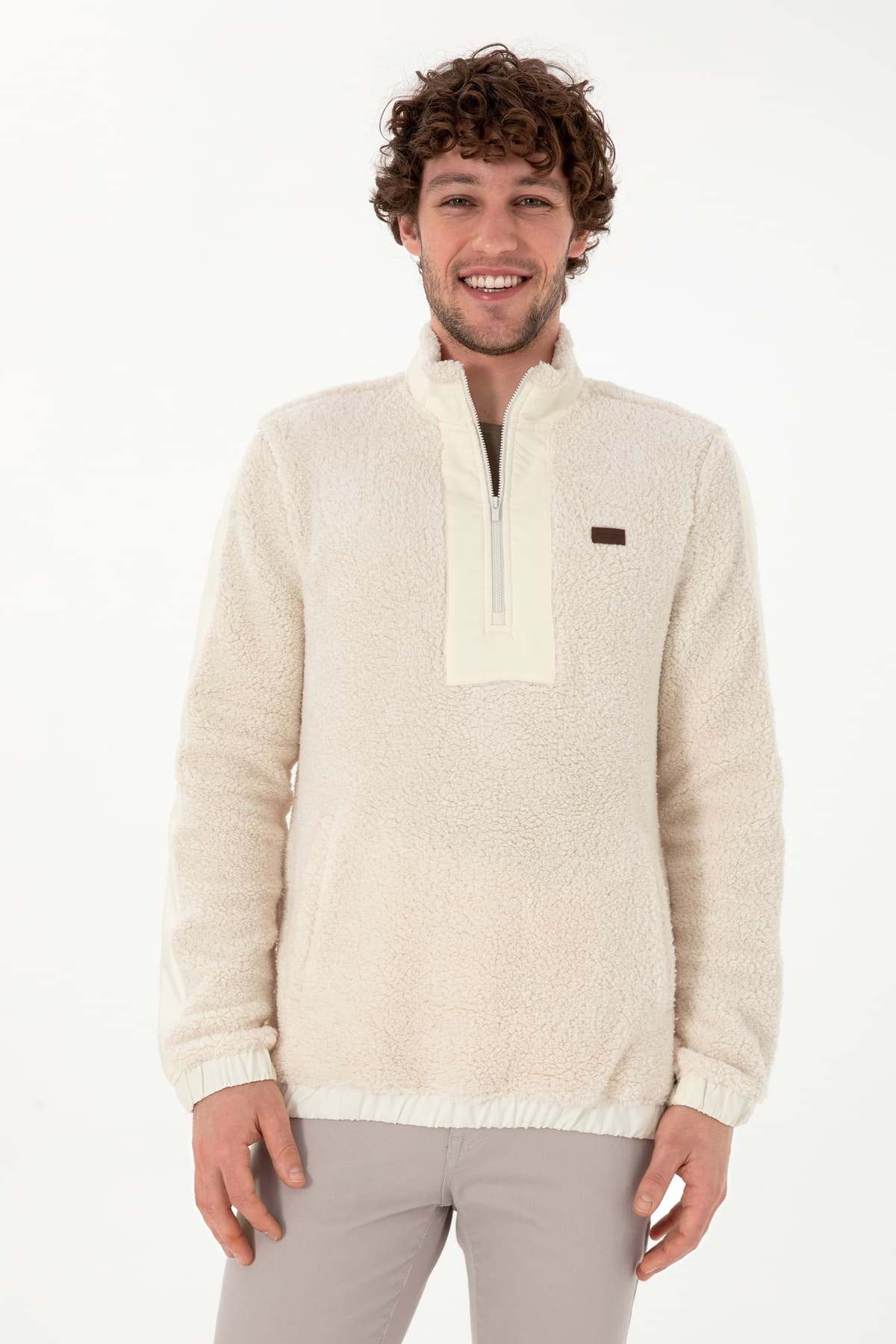 اسوئیشرت مردانه U.S. Polo Assn. رنگ کرم مدل 50295822-VR071 اسوئیشرت مردانه U.S. Polo Assn. رنگ کرم مدل 50295822-VR071