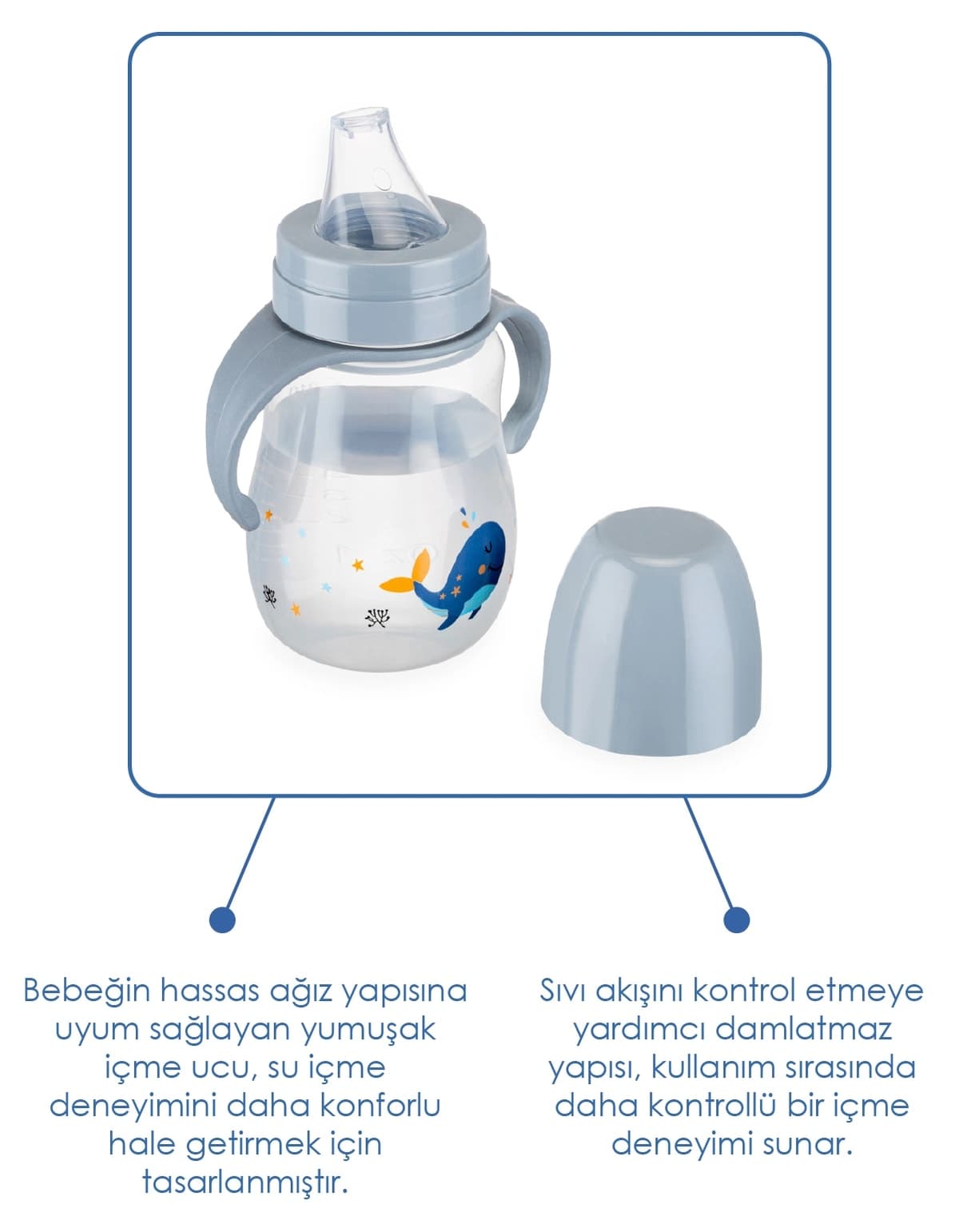 لیوان آبخوری Babyjem ضدچکه Suluk 250 ml خاکستری لیوان آبخوری Babyjem ضدچکه Suluk 250 ml خاکستری
