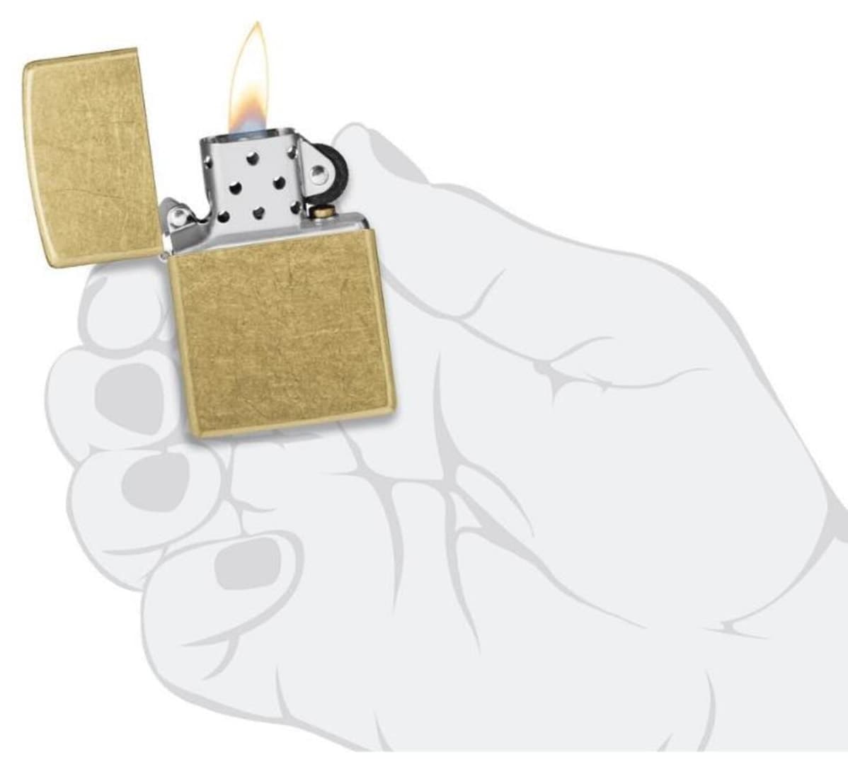 فندک Zippo برنجی Regular Street مدل 48267-103453 (4-2) فندک Zippo برنجی Regular Street مدل 48267-103453 (4-2)
