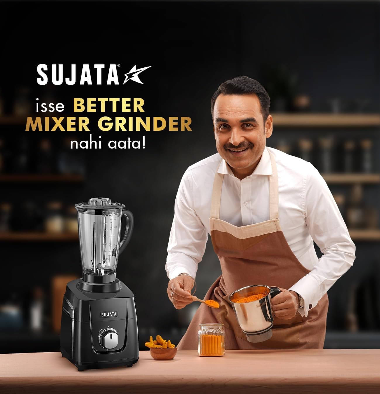 مخلوطکن و آسیاب Sujata مدل MG01 توان 1000 وات مشکی 3 ظرف مخلوطکن و آسیاب Sujata مدل MG01 توان 1000 وات مشکی 3 ظرف