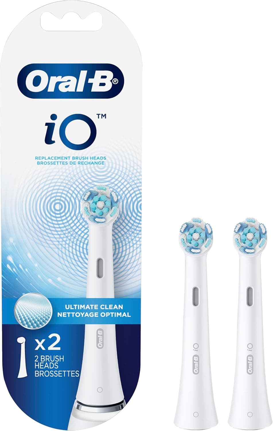 سری یدکی مسواک Oral-B iO Ultimate Clean سفید 2 عدد سری یدکی مسواک Oral-B iO Ultimate Clean سفید 2 عدد