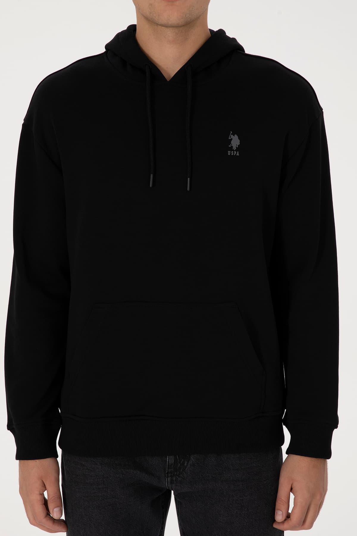 سوئیشرت مردانه U.S. Polo Assn. کاپشندار فیت کامفورت مشکی بیسیک مدل 50313746-VR046 سوئیشرت مردانه U.S. Polo Assn. کاپشندار فیت کامفورت مشکی بیسیک مدل 50313746-VR046