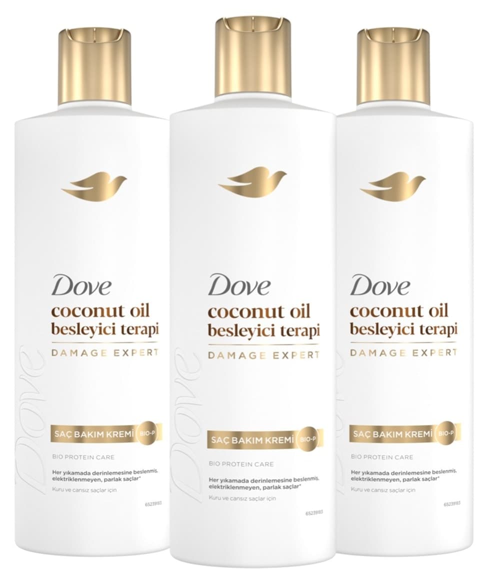 کرم مو Dove با روغن نارگیل تغذیهکننده Terapi 350 ml x3 کرم مو Dove با روغن نارگیل تغذیهکننده Terapi 350 ml x3