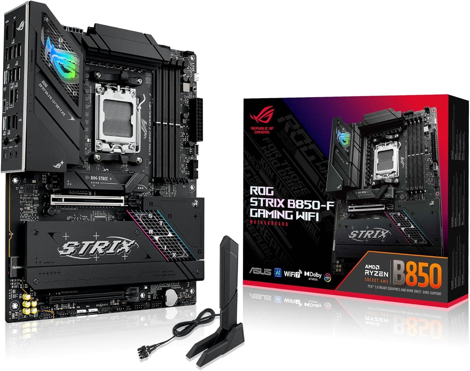 مادربرد ASUS ROG STRIX گیمینگ WiFi7 AMD AM5 ATX مدل B850-A مادربرد ASUS ROG STRIX گیمینگ WiFi7 AMD AM5 ATX مدل B850-A