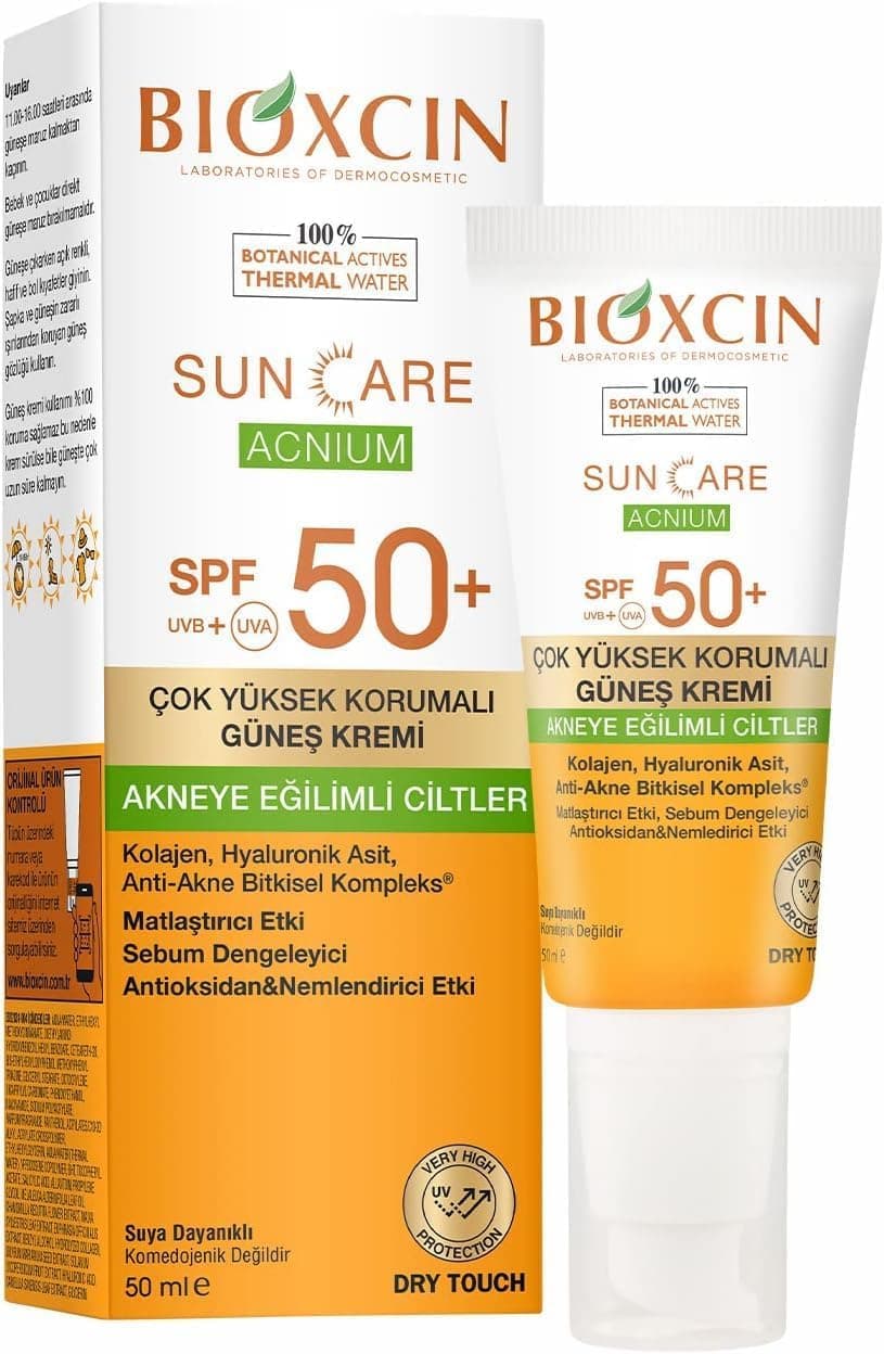 کرم ضد آفتاب Bioxcin برای پوست مستعد آکنه SPF 50 مات 50 ml کرم ضد آفتاب Bioxcin برای پوست مستعد آکنه SPF 50 مات 50 ml