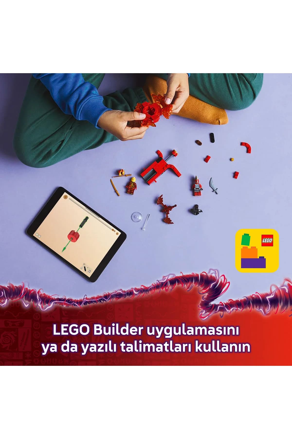 ست ساختنی 6+ لگو NINJAGO فرفره اژدهای Spinjitzu Kai مدل 71823 (54P) ست ساختنی 6+ لگو NINJAGO فرفره اژدهای Spinjitzu Kai مدل 71823 (54P)
