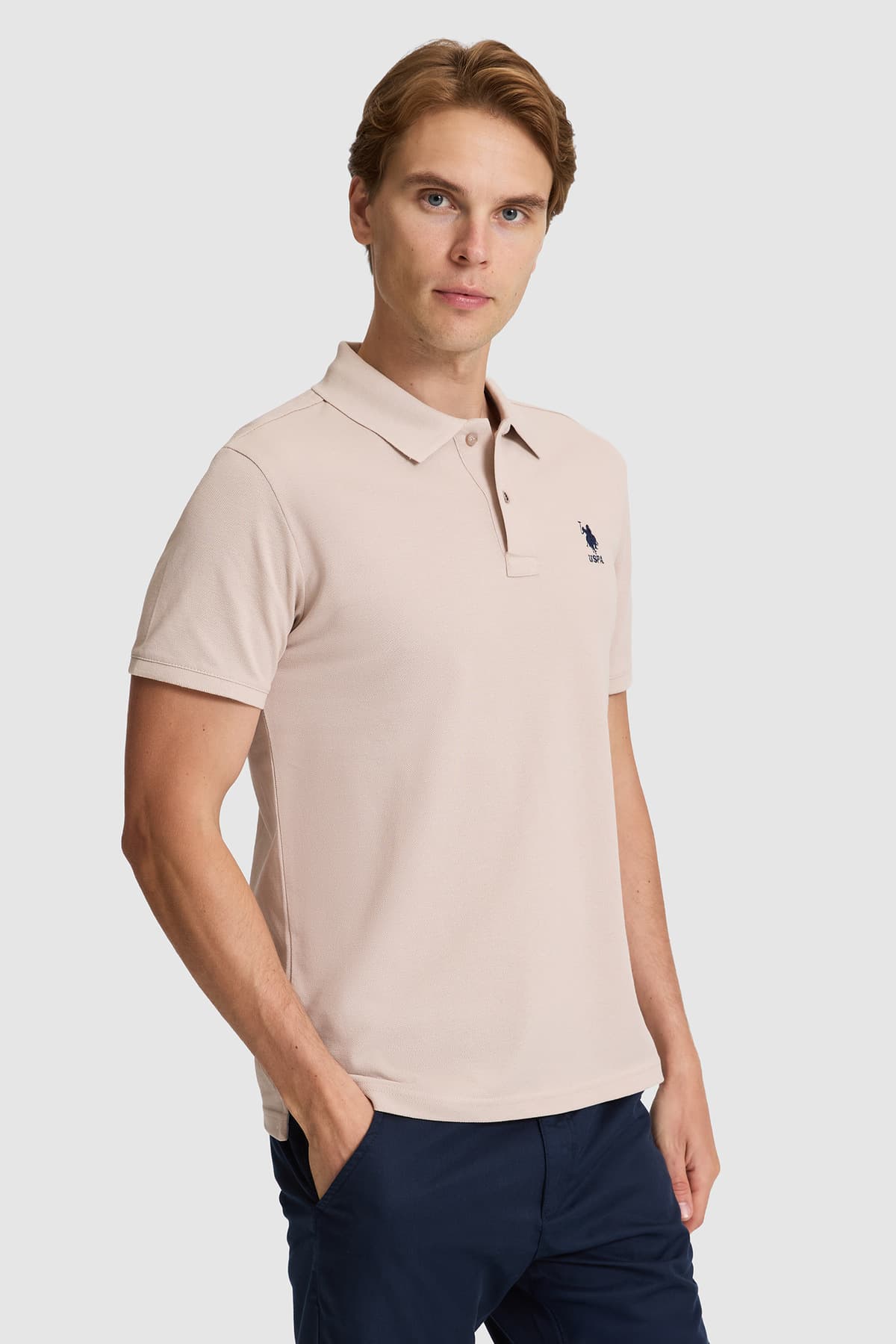 تیشرت مردانه U.S. Polo Assn. یقه پولو فیت معمولی سنگی مدل 50322314-VR049 تیشرت مردانه U.S. Polo Assn. یقه پولو فیت معمولی سنگی مدل 50322314-VR049
