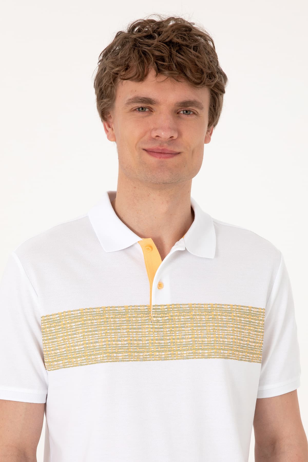 تیشرت مردانه U.S. Polo Assn. فیت معمولی یقه پولو سفید مدل 50306812-VR049 تیشرت مردانه U.S. Polo Assn. فیت معمولی یقه پولو سفید مدل 50306812-VR049