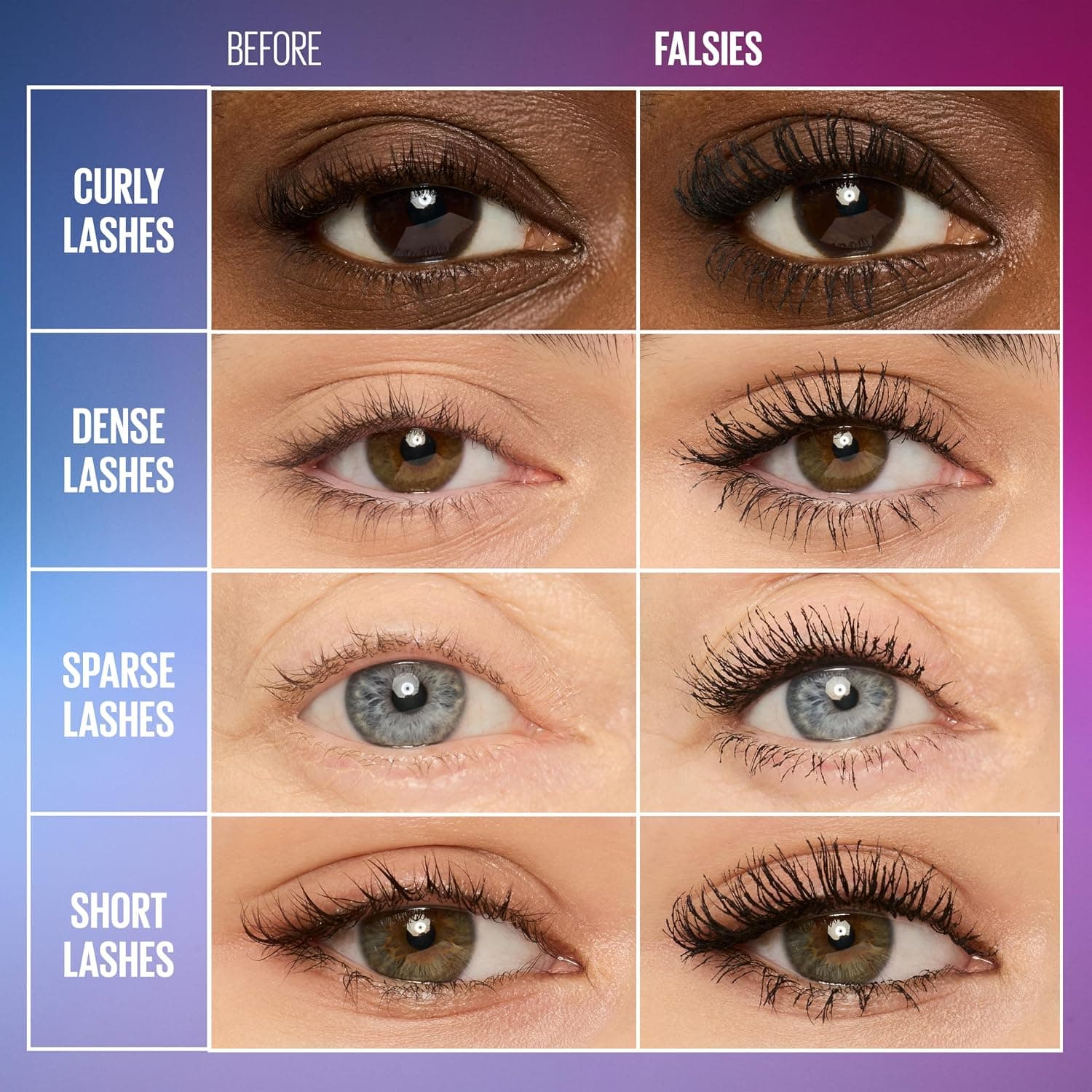 ریمل ضدآب حجمدهنده MAYBELLINE مدل Volume Express The Falsies رنگ مشکی بسیار پررنگ ریمل ضدآب حجمدهنده MAYBELLINE مدل Volume Express The Falsies رنگ مشکی بسیار پررنگ