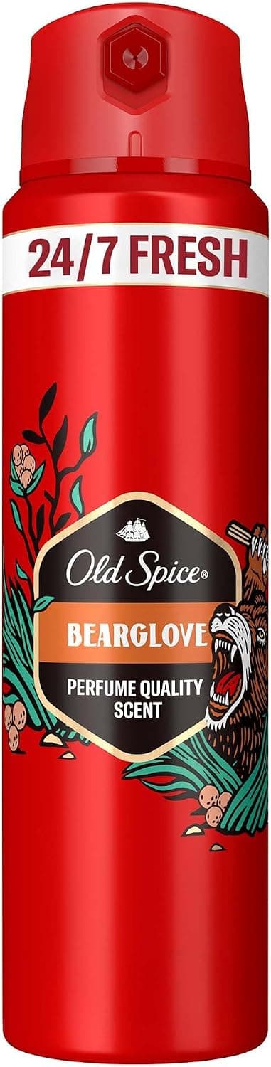 اسپری دئودورانت بدن مردانه Old Spice Bearglove 150 ml اسپری دئودورانت بدن مردانه Old Spice Bearglove 150 ml