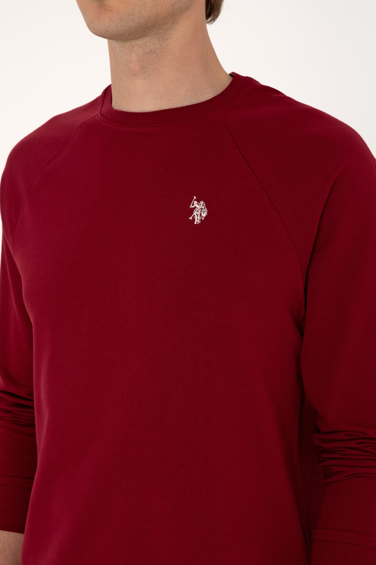 سوئیشرت مردانه U.S. Polo Assn. فیت معمولی یقه گرد زرشکی نازک مدل 50313752-VR014 سوئیشرت مردانه U.S. Polo Assn. فیت معمولی یقه گرد زرشکی نازک مدل 50313752-VR014