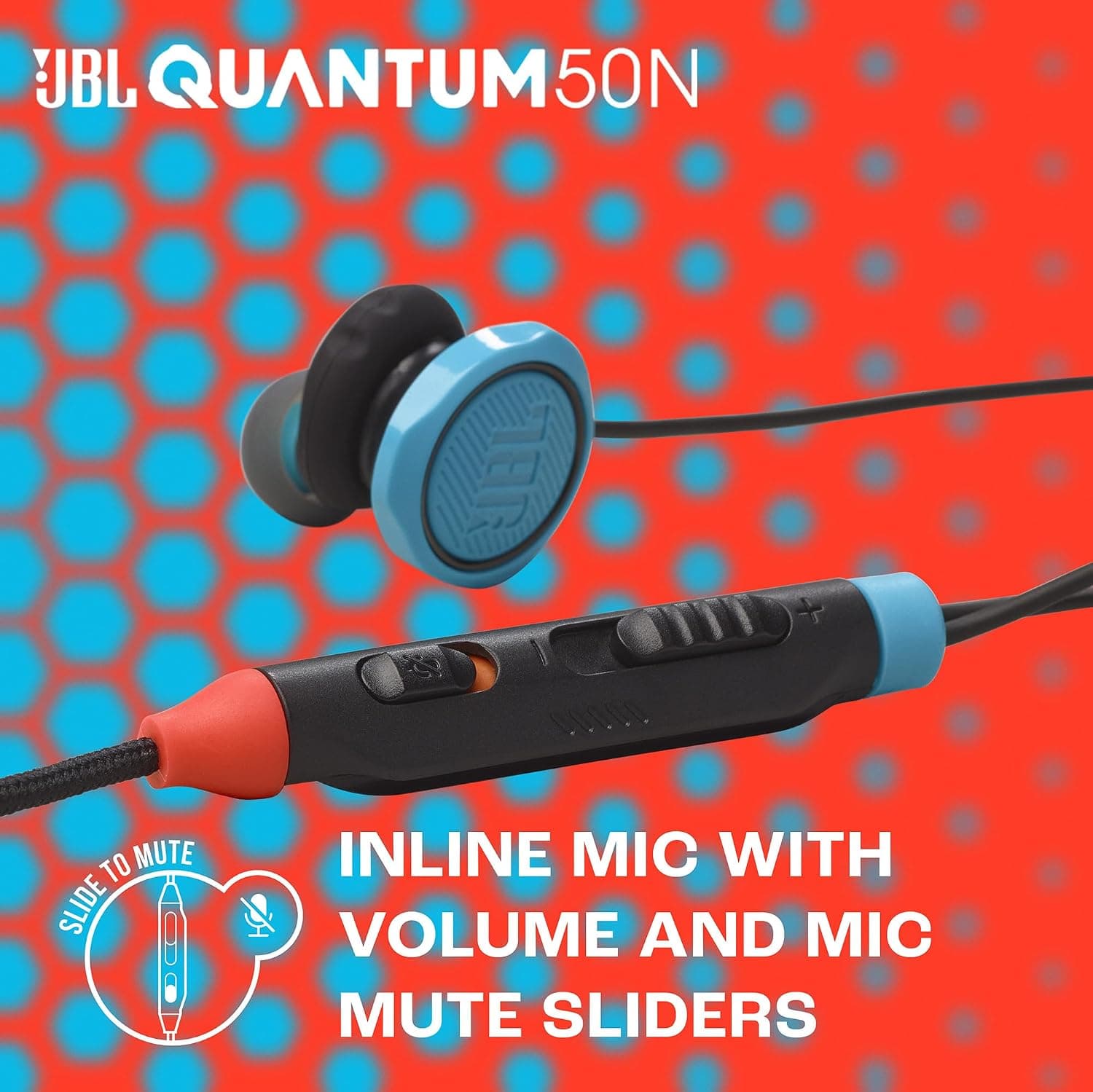 هدفون گیمینگ سیمی Nintendo JBL مشکی مدل Quantum 50 هدفون گیمینگ سیمی Nintendo JBL مشکی مدل Quantum 50