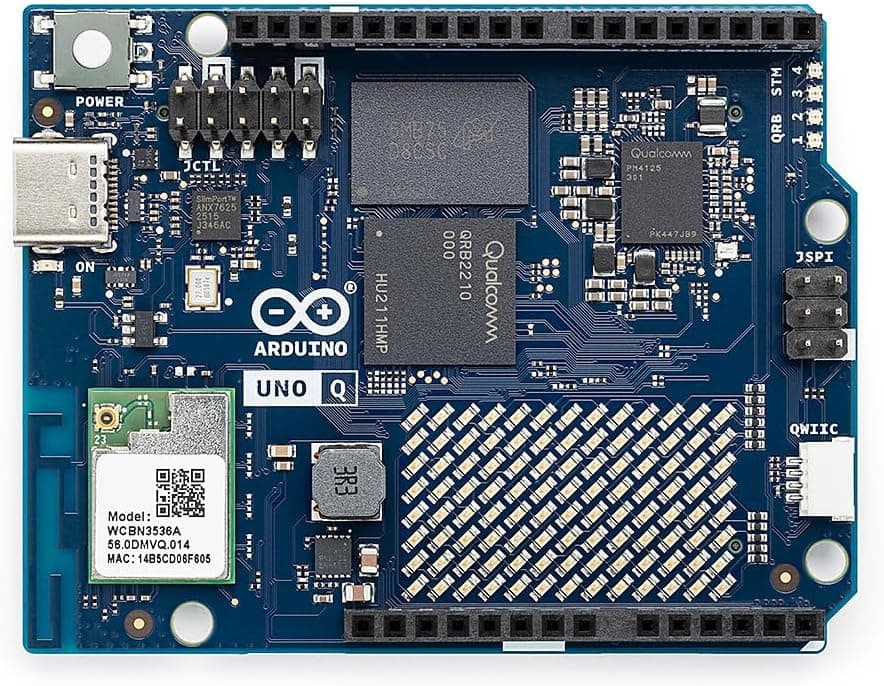 برد هیبریدی Arduino UNO Q 2GB مدل ABX00162 با Qualcomm Dragonwing QRB2210 و STM32U585 برد هیبریدی Arduino UNO Q 2GB مدل ABX00162 با Qualcomm Dragonwing QRB2210 و STM32U585