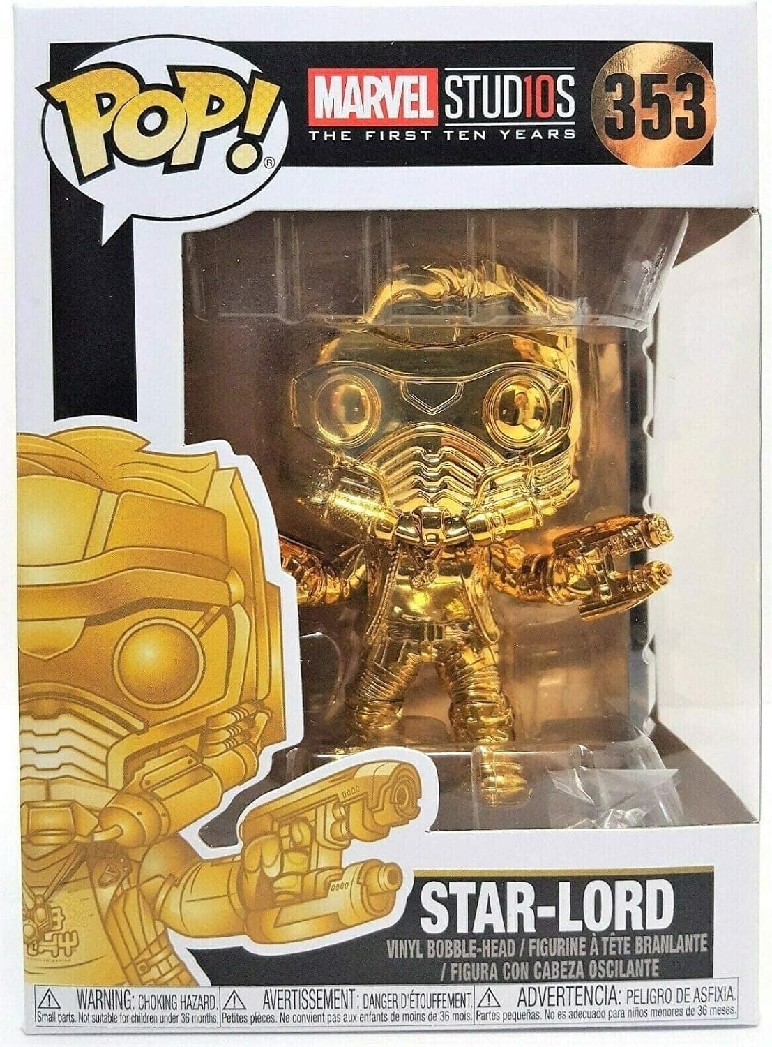 فیگور کلکسیونی Funko Pop Movies Guardians of the Galaxy Star-Lord طلایی کروم چندرنگ فیگور کلکسیونی Funko Pop Movies Guardians of the Galaxy Star-Lord طلایی کروم چندرنگ