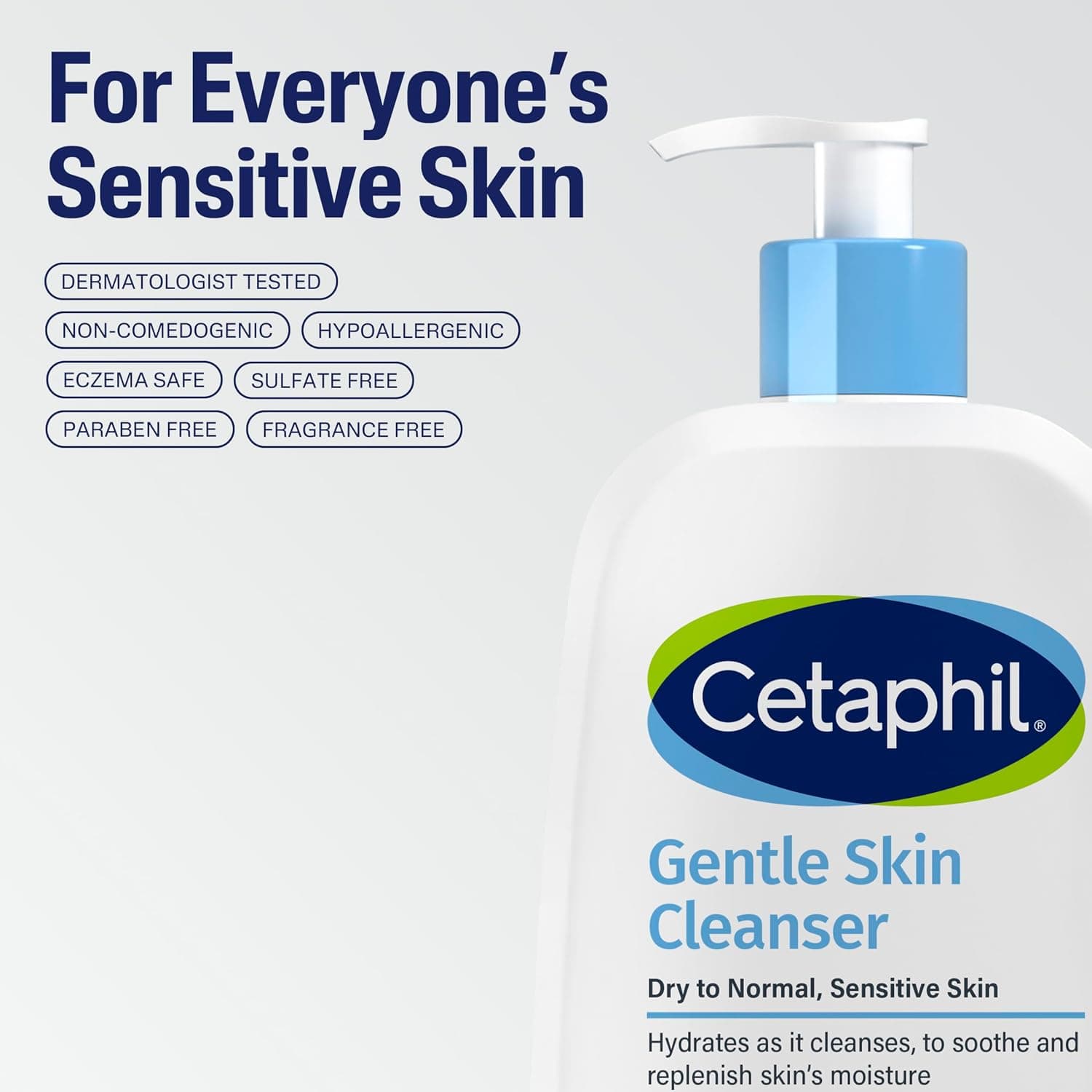 پاککننده صورت و بدن مردانه و زنانه Cetaphil ملایم آبرسان بدون عطر 236ml پاککننده صورت و بدن مردانه و زنانه Cetaphil ملایم آبرسان بدون عطر 236ml