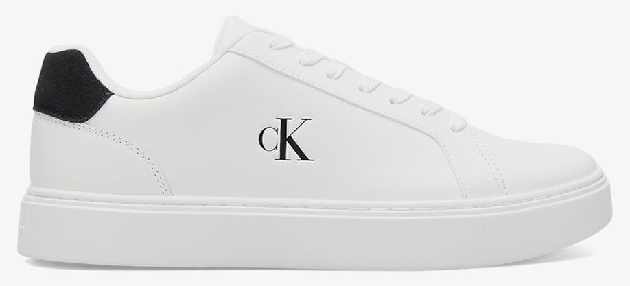 کفش اسنیکر مردانه Calvin Klein چرمی لوگودار مدل YM0YM0143501W کفش اسنیکر مردانه Calvin Klein چرمی لوگودار مدل YM0YM0143501W