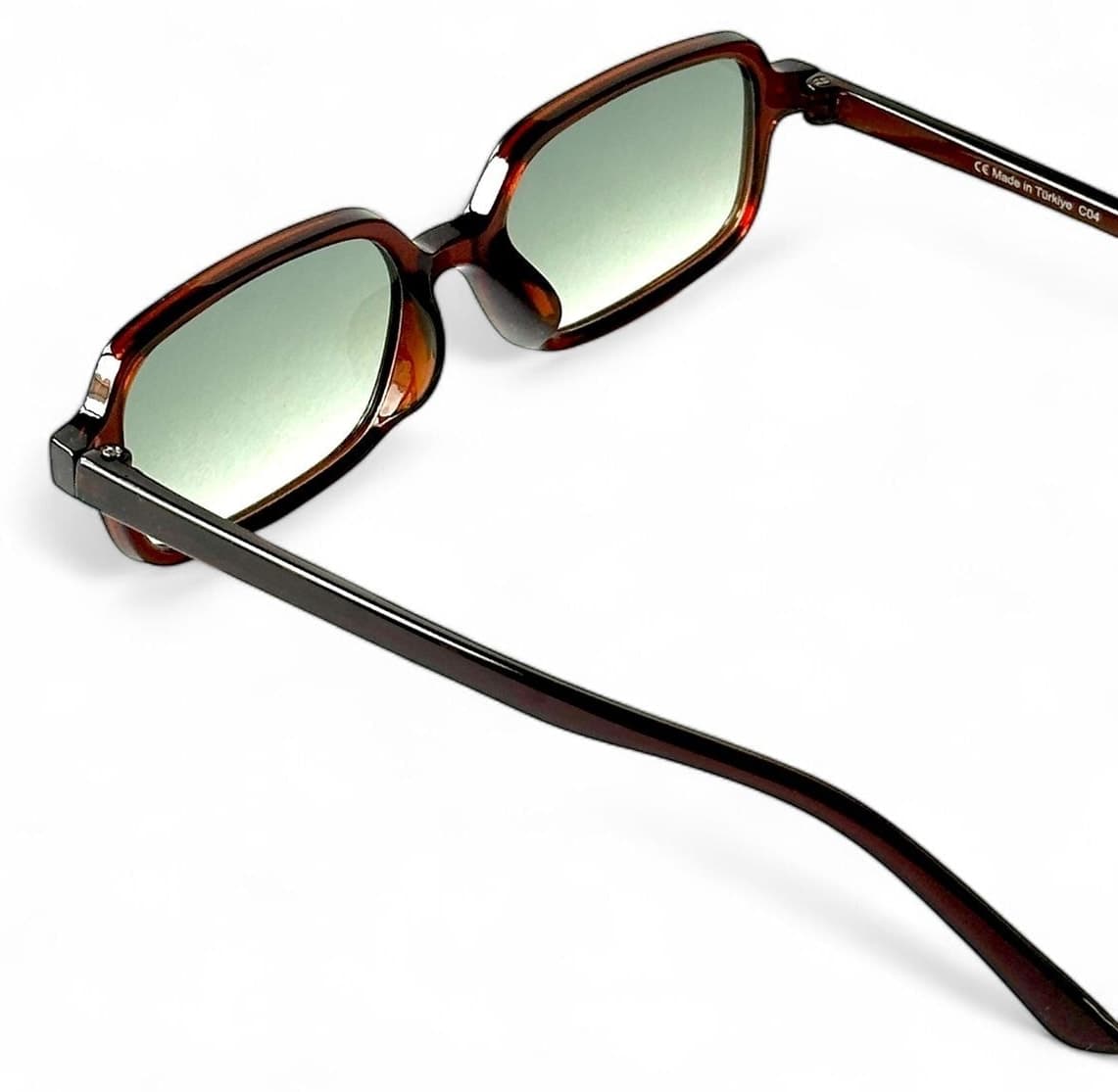 عینک آفتابی زنانه REN EYEWEAR فریم باریک قهوهای سبز مدل Bloom Kare UV400 عینک آفتابی زنانه REN EYEWEAR فریم باریک قهوهای سبز مدل Bloom Kare UV400