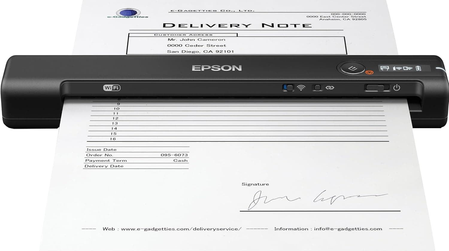 اسکنر Epson WorkForce ES-60W اسکنر Epson WorkForce ES-60W