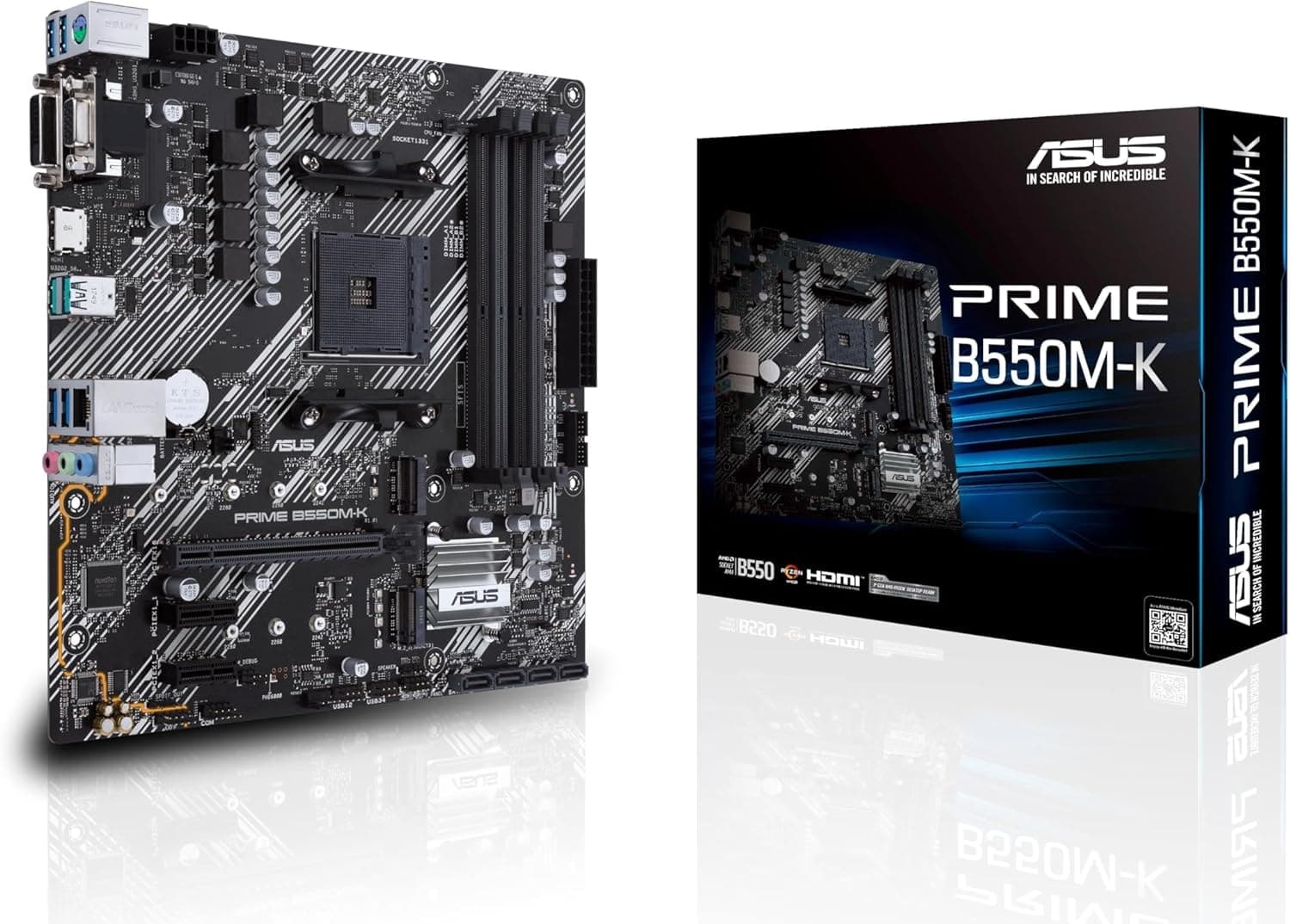 مادربرد ASUS گیمینگ سوکت AM4 چیپست AMD B550 ARGB DDR4 mATX مدل Prime B550M-K مادربرد ASUS گیمینگ سوکت AM4 چیپست AMD B550 ARGB DDR4 mATX مدل Prime B550M-K