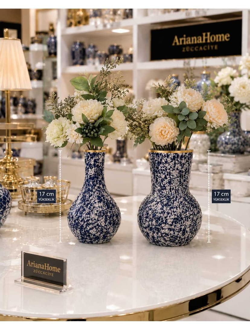 گلدان IKEA دو عددی سرمهای تزئینی طلاکاریشده مدل Padrag گلدان IKEA دو عددی سرمهای تزئینی طلاکاریشده مدل Padrag