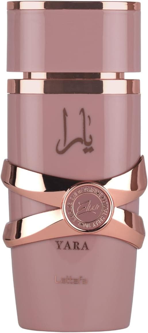 ادو پرفیوم زنانه Lattafa Yara Elixir با بطری شیشهای صورتی و طلایی 100ml ادو پرفیوم زنانه Lattafa Yara Elixir با بطری شیشهای صورتی و طلایی 100ml