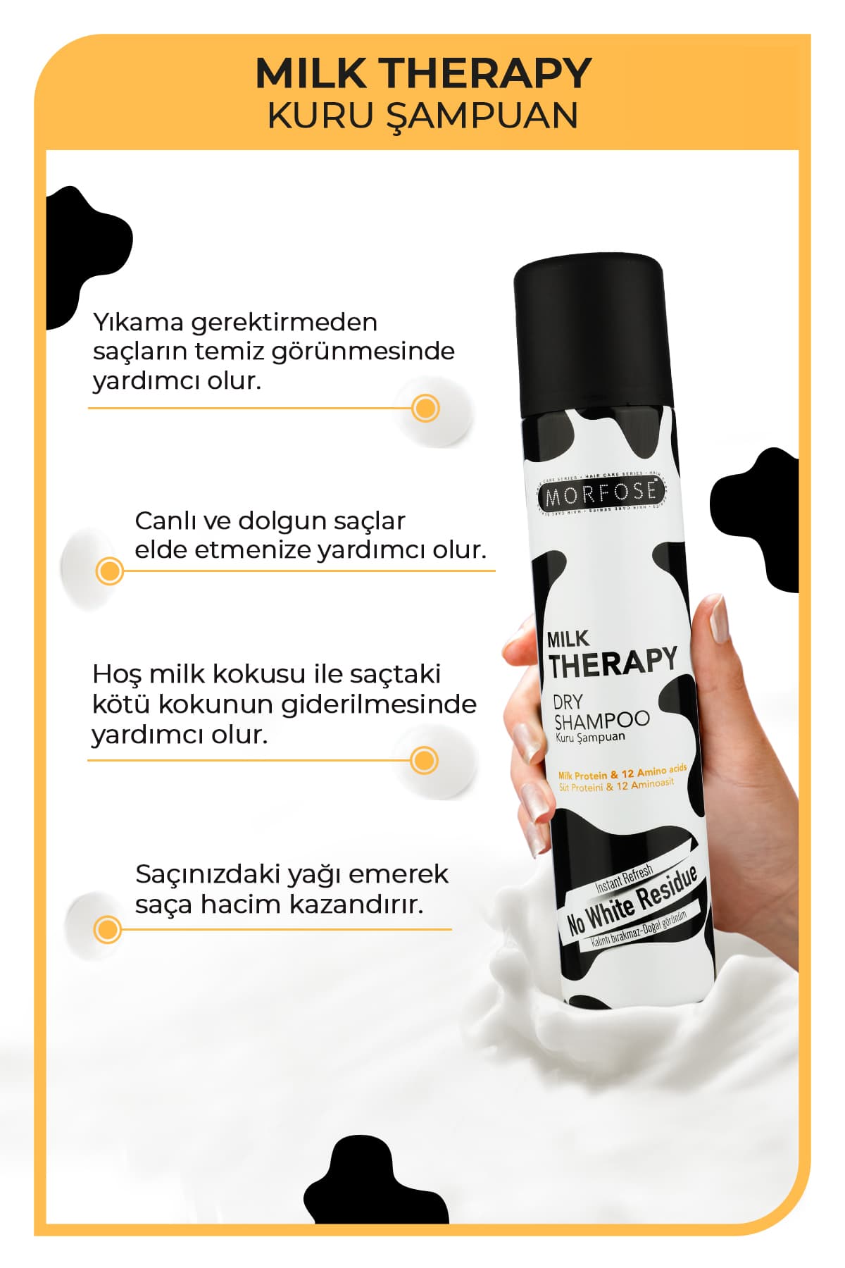 شامپو خشک Morfose Milk Therapy ست 2 تایی شامپو خشک Morfose Milk Therapy ست 2 تایی