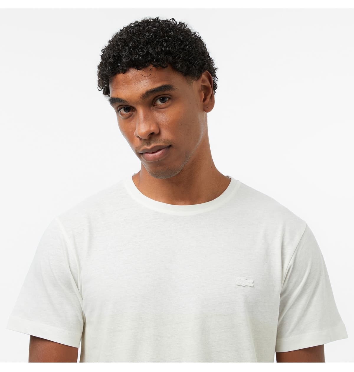 تیشرت مردانه Lacoste فیت معمولی یقه گرد بلوک رنگی بژ تیشرت مردانه Lacoste فیت معمولی یقه گرد بلوک رنگی بژ