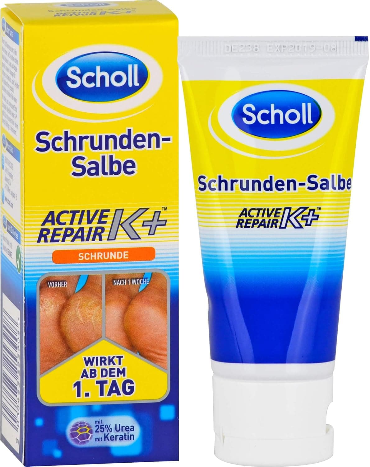 کرم پا Dr. Scholl's Aktif Onarım K+ با ۲۵٪ اوره و کراتین 60ml کرم پا Dr. Scholl's Aktif Onarım K+ با ۲۵٪ اوره و کراتین 60ml