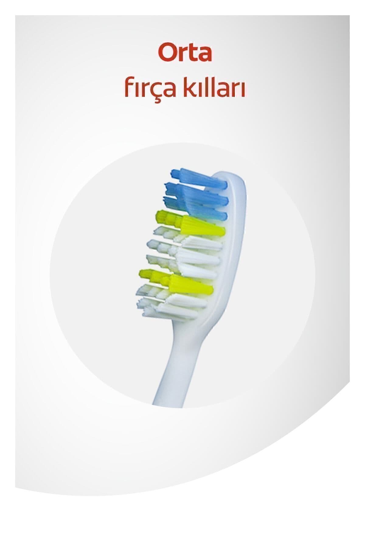 مسواک متوسط Colgate Extra Clean با زبانپاککن و دسترسی به دندانهای عقبی 1+1 مسواک متوسط Colgate Extra Clean با زبانپاککن و دسترسی به دندانهای عقبی 1+1