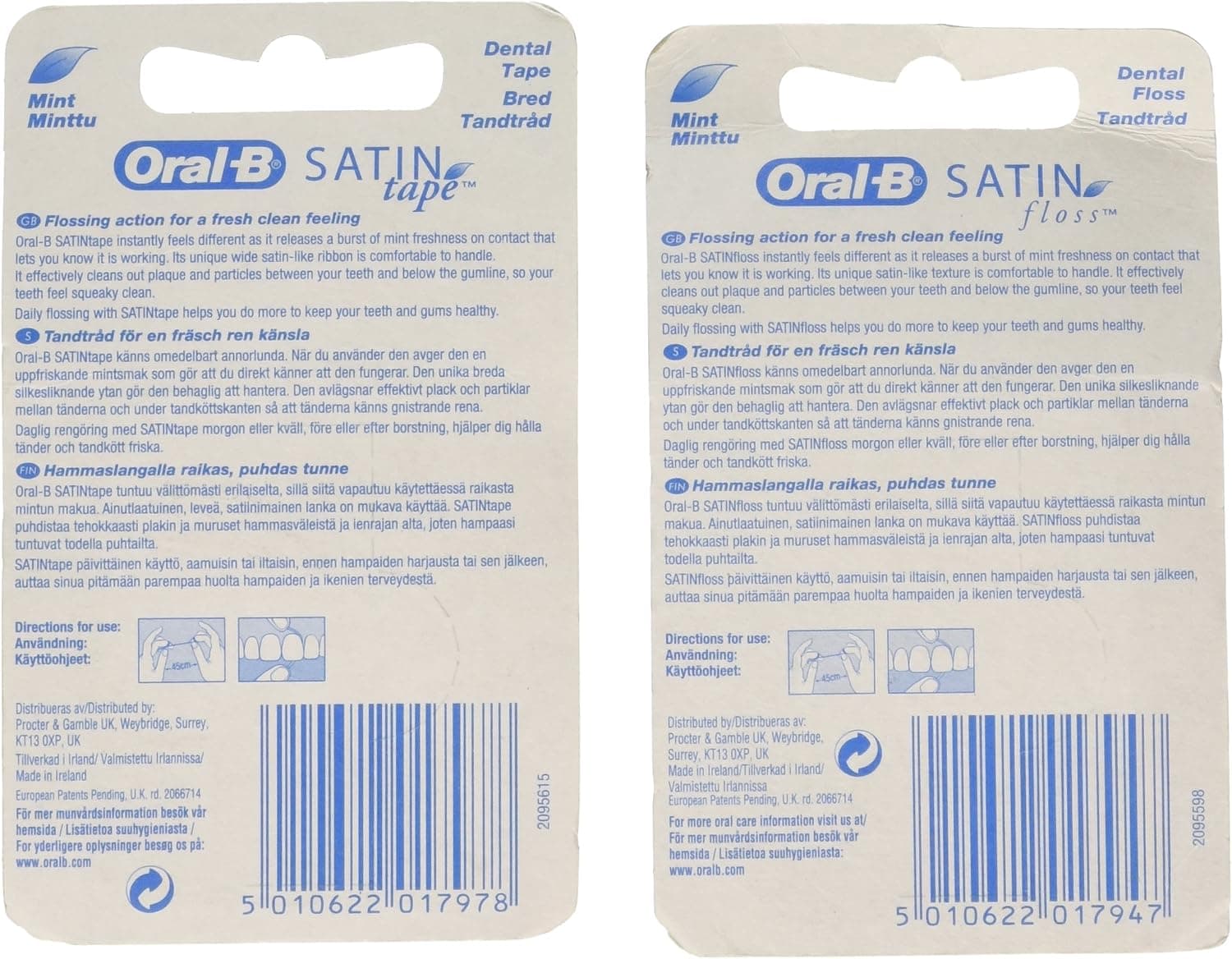 نخ دندان Oral-B طعم نعناع بسته ۲ عددی 25 m نخ دندان Oral-B طعم نعناع بسته ۲ عددی 25 m