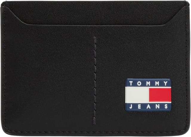 کیف پول مردانه Tommy Jeans چرمی سیاه مدل TJM HERITAGE LEATHER CC HOLDER کیف پول مردانه Tommy Jeans چرمی سیاه مدل TJM HERITAGE LEATHER CC HOLDER