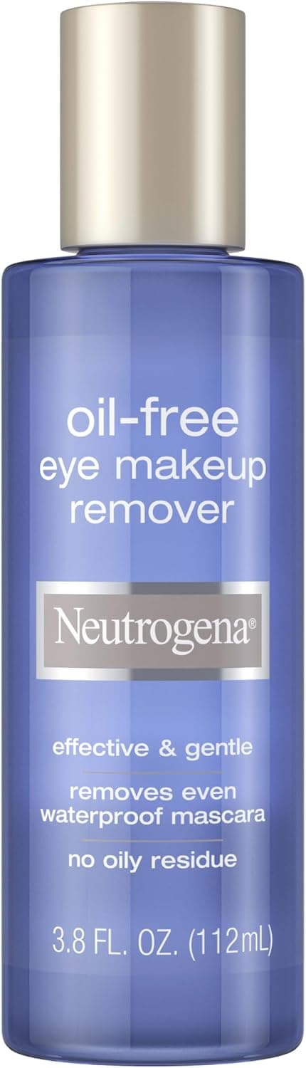 محلول پاککننده آرایش چشم مایع بدون روغن Neutrogena با آلوئهورا و عصاره خیار مناسب ریمل ضدآب 3.8 fl. oz محلول پاککننده آرایش چشم مایع بدون روغن Neutrogena با آلوئهورا و عصاره خیار مناسب ریمل ضدآب 3.8 fl. oz
