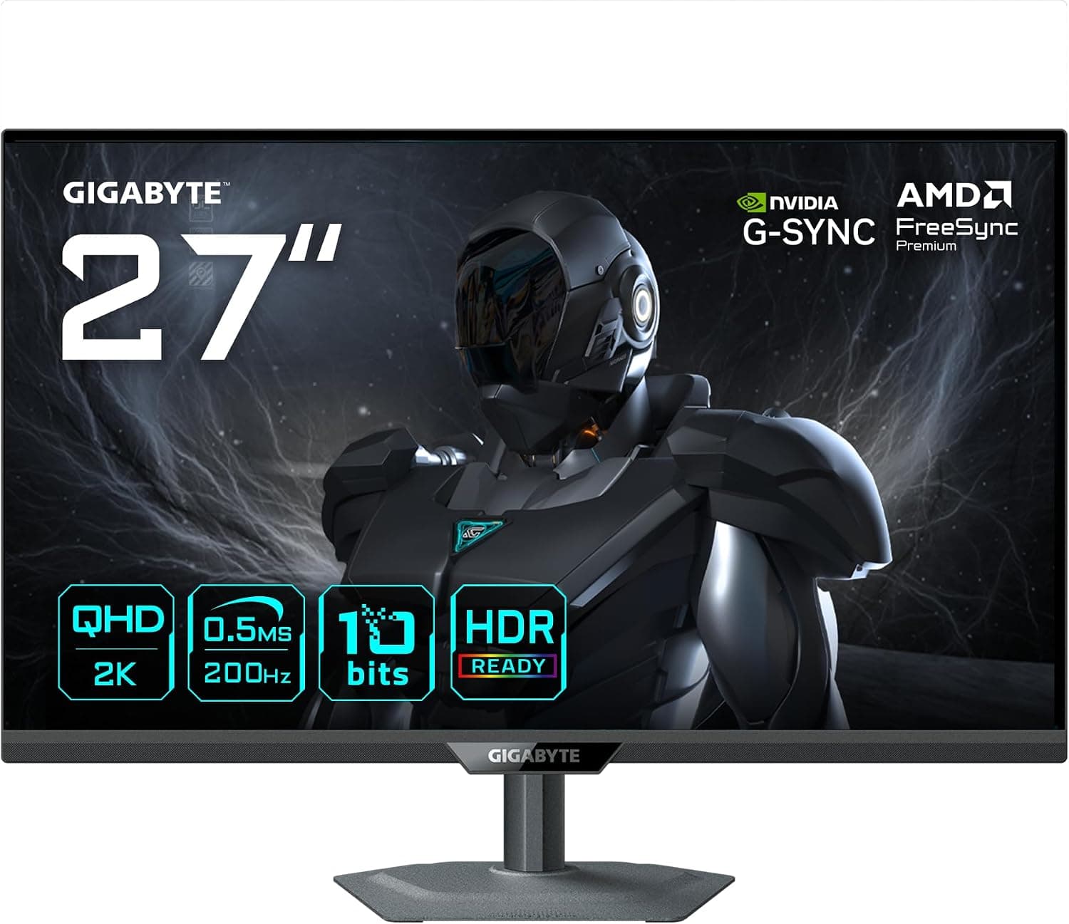 مانیتور گیمینگ GIGABYTE مدل G27Q2، 27 اینچ QHD SS IPS، 200Hz (OC 210Hz)، 0.5ms GTG، HDR10، USB-C (15W) مانیتور گیمینگ GIGABYTE مدل G27Q2، 27 اینچ QHD SS IPS، 200Hz (OC 210Hz)، 0.5ms GTG، HDR10، USB-C (15W)