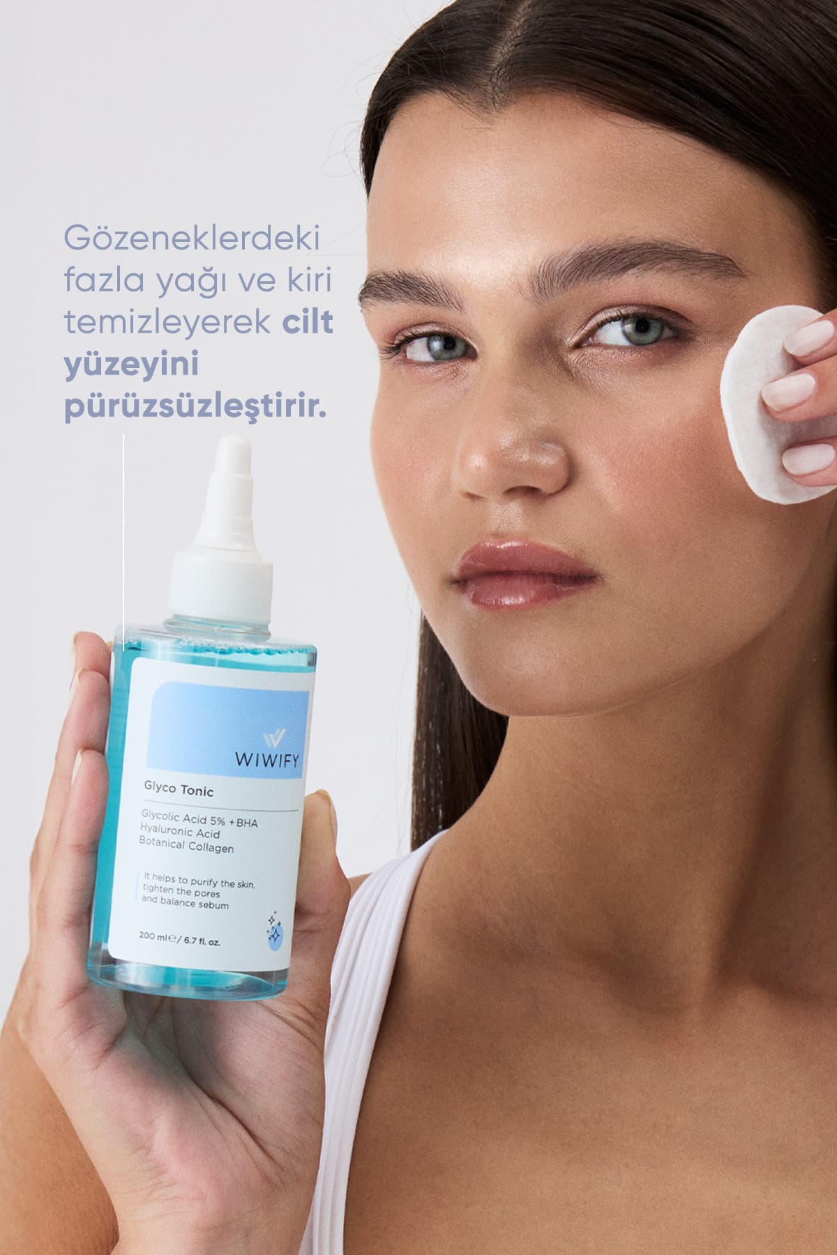 تونیک WIWIFY پاککننده و بازسازیکننده پوست ضد جوشهای سرسیاه Glycolic Acid 5% + BHA تونیک WIWIFY پاککننده و بازسازیکننده پوست ضد جوشهای سرسیاه Glycolic Acid 5% + BHA