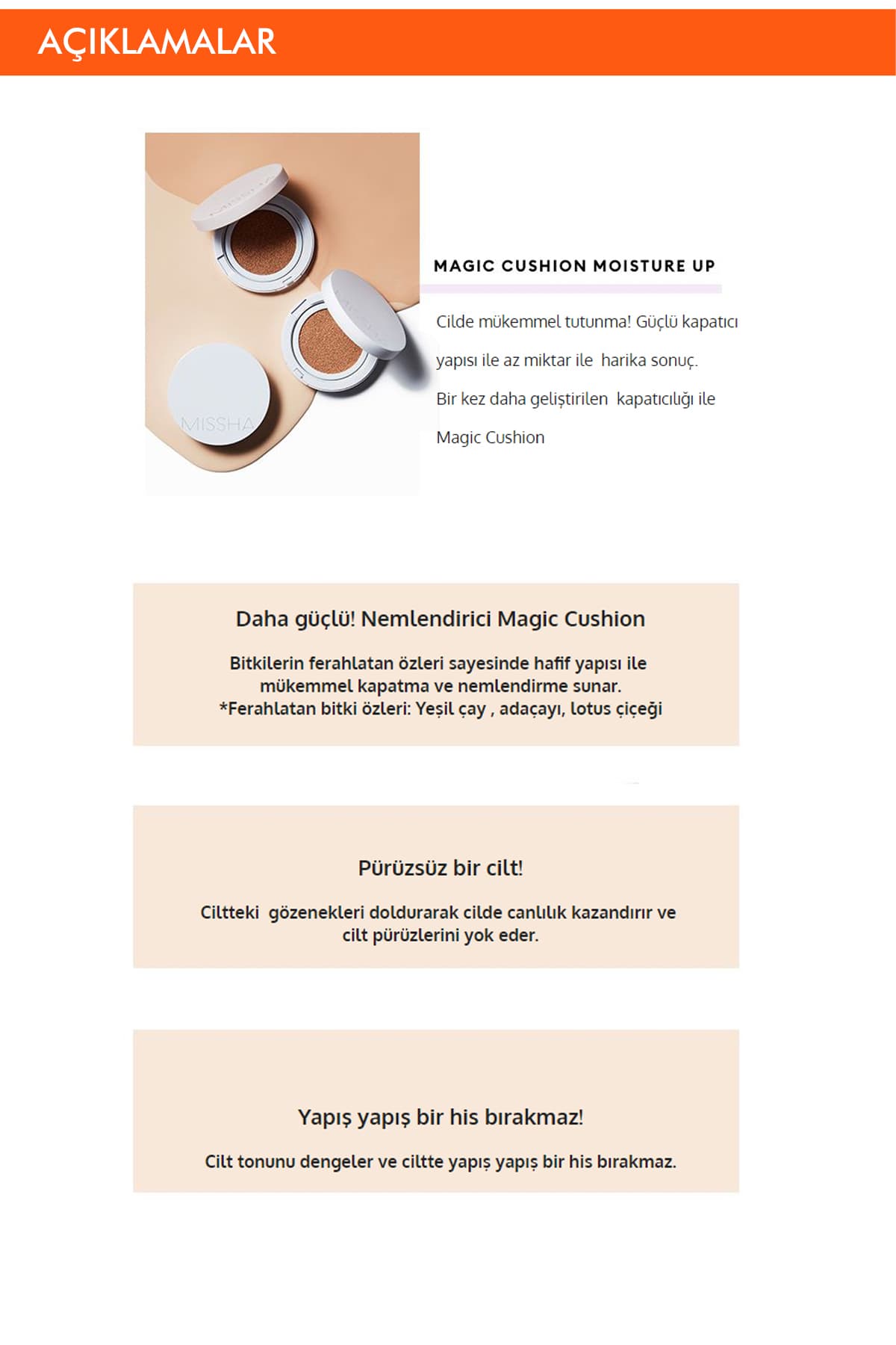 کرمپودر کوشنی Missha با جلوه مرطوب و صاف مدل Magic Cushion Moist Up SPF 50+/PA+++ (No.23) کرمپودر کوشنی Missha با جلوه مرطوب و صاف مدل Magic Cushion Moist Up SPF 50+/PA+++ (No.23)