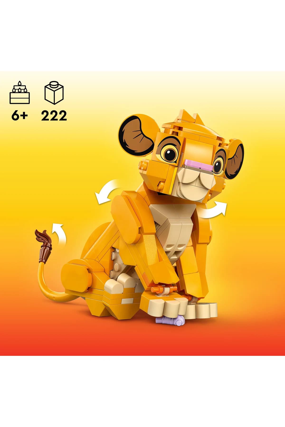 ست ساختنی کودکان 6+ لگو Disney با شخصیت سیمبا از شیرشاه مدل 43243 (222P) ست ساختنی کودکان 6+ لگو Disney با شخصیت سیمبا از شیرشاه مدل 43243 (222P)