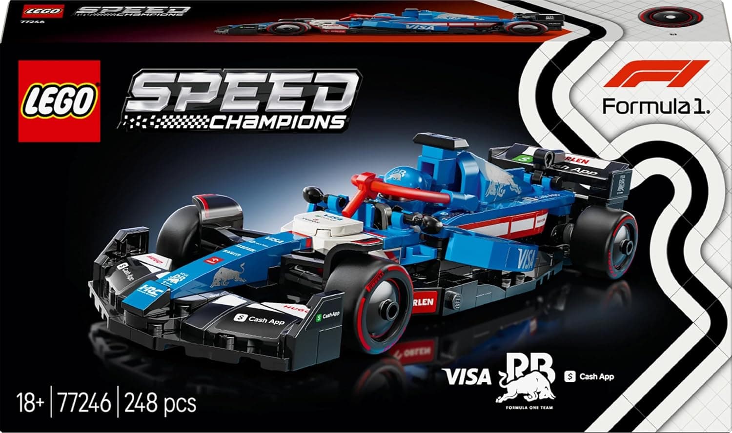 لگو Speed Champions ماشین مسابقه F1 مدل Visa Cash App RB VCARB 01 77246 لگو Speed Champions ماشین مسابقه F1 مدل Visa Cash App RB VCARB 01 77246