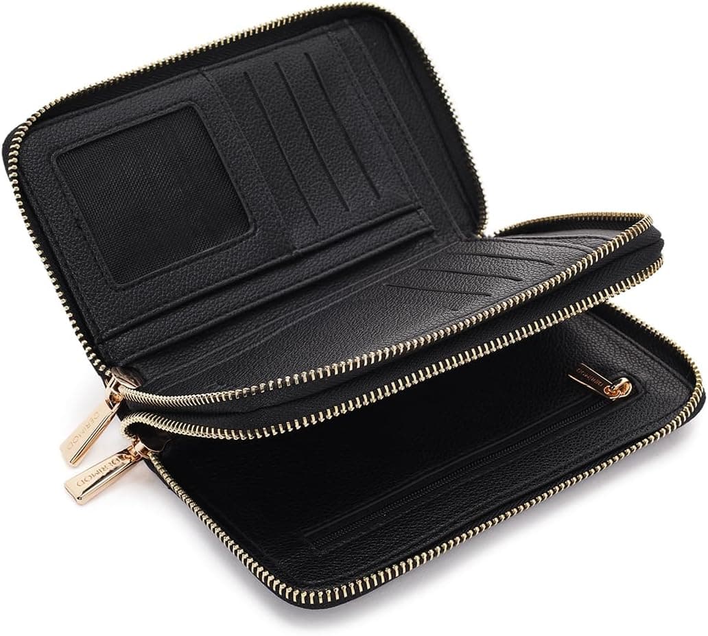 کیف پول زنانه Derimod مشکی زیپدار 17×10 cm Standard کیف پول زنانه Derimod مشکی زیپدار 17×10 cm Standard