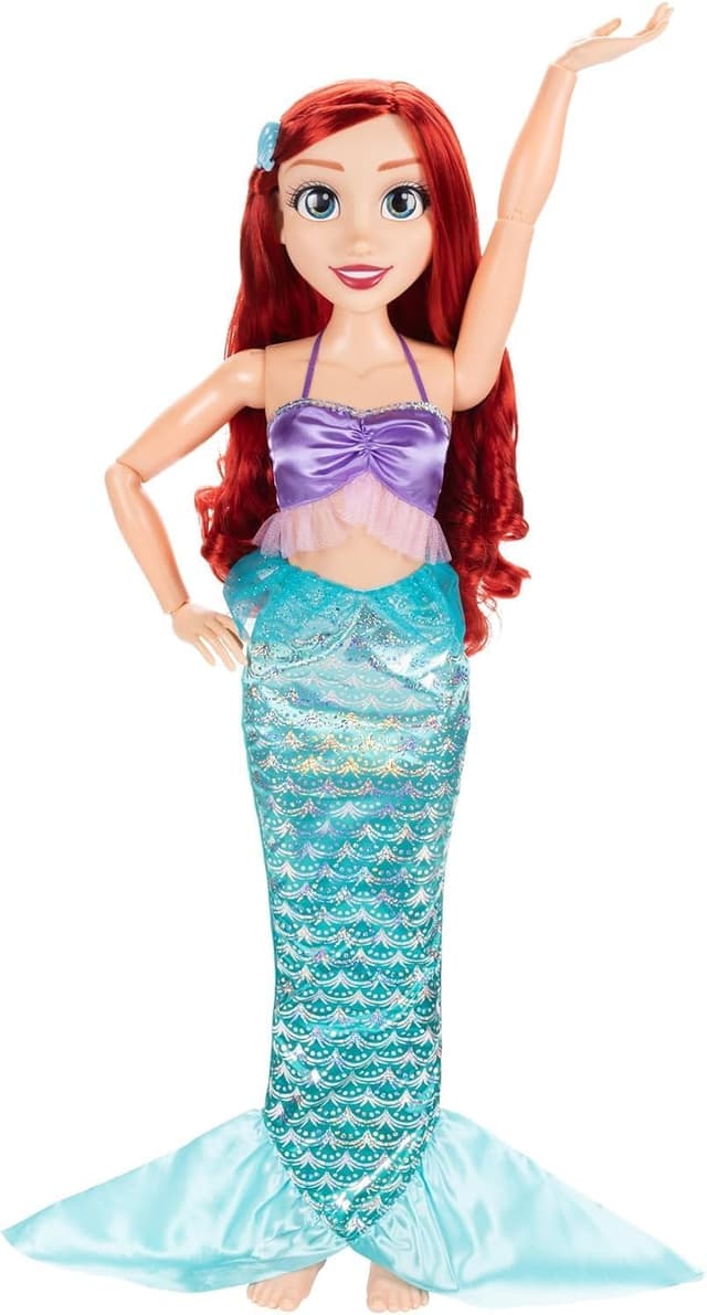 عروسک دخترانه Disney Princess Playdate Ariel با لوازم جانبی، قد 32 Inches عروسک دخترانه Disney Princess Playdate Ariel با لوازم جانبی، قد 32 Inches