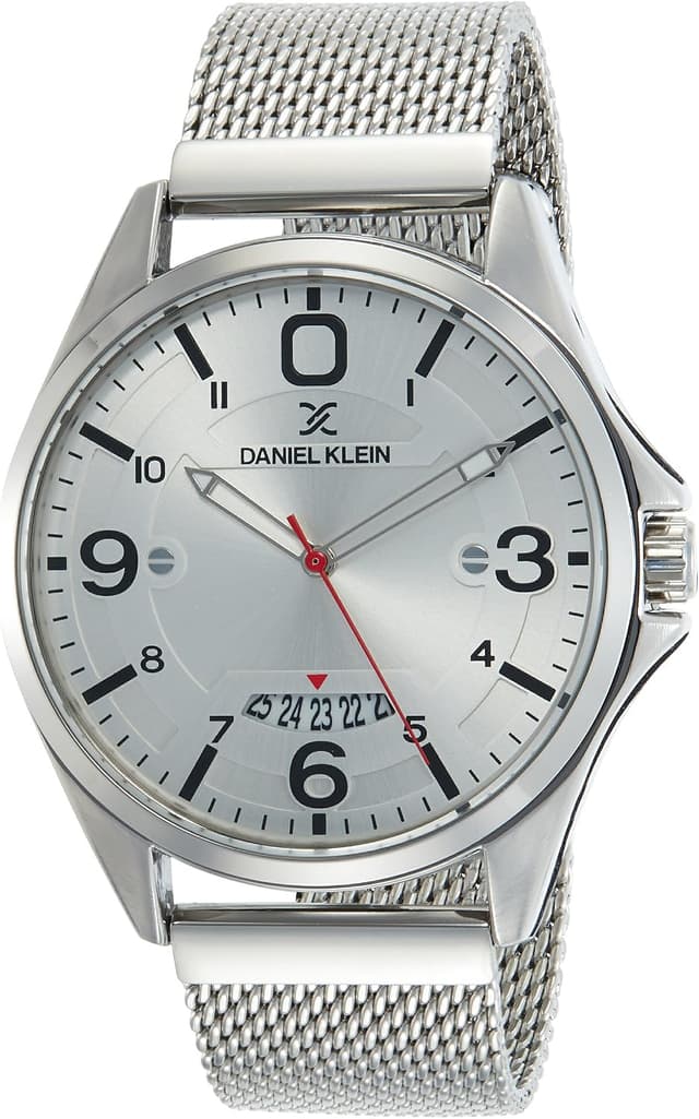ساعت مچی مردانه Daniel Klein عقربهای با صفحه نقرهای ساعت مچی مردانه Daniel Klein عقربهای با صفحه نقرهای