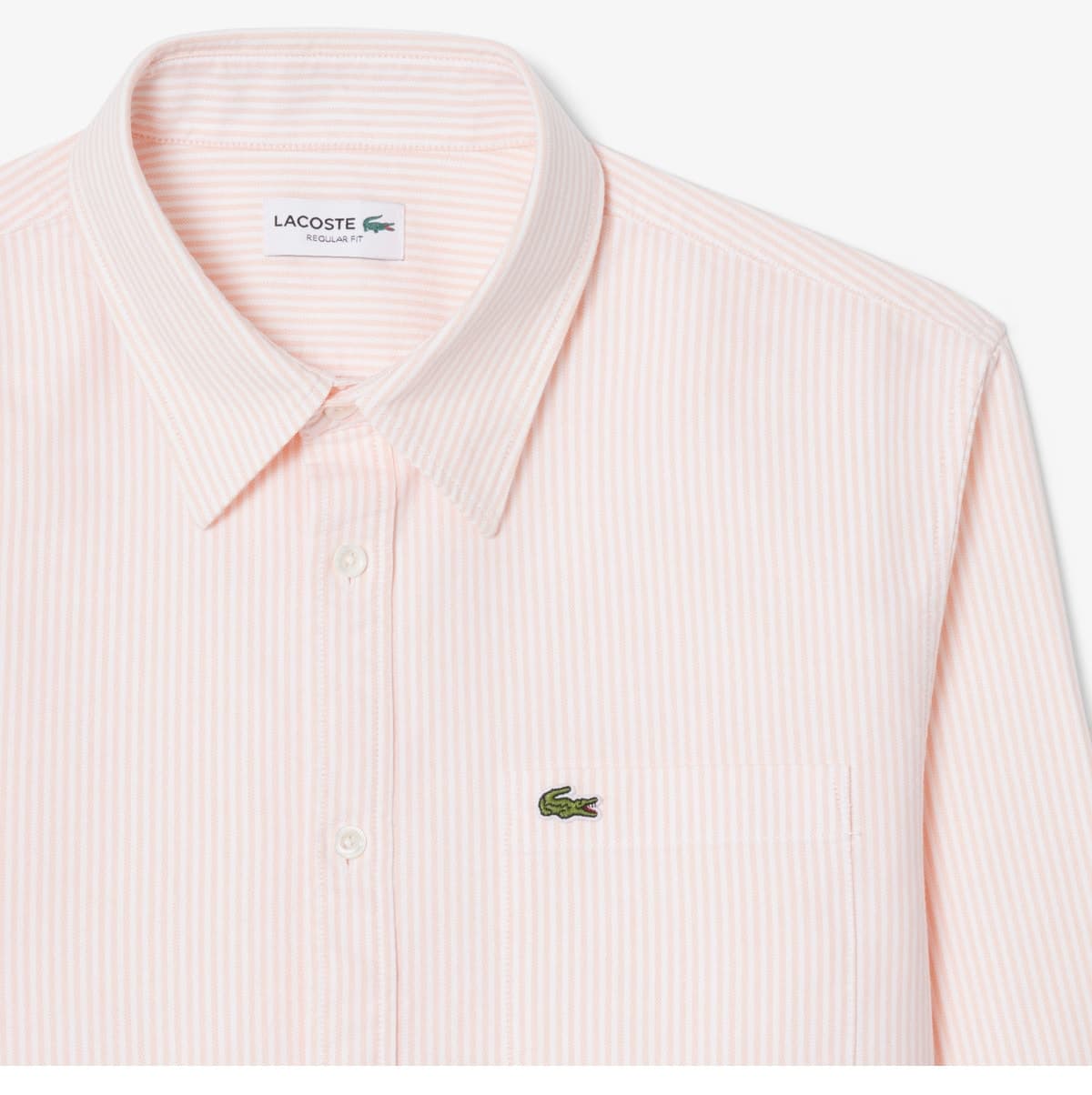پیراهن مردانه Lacoste فیت معمولی راهراه صورتی پیراهن مردانه Lacoste فیت معمولی راهراه صورتی