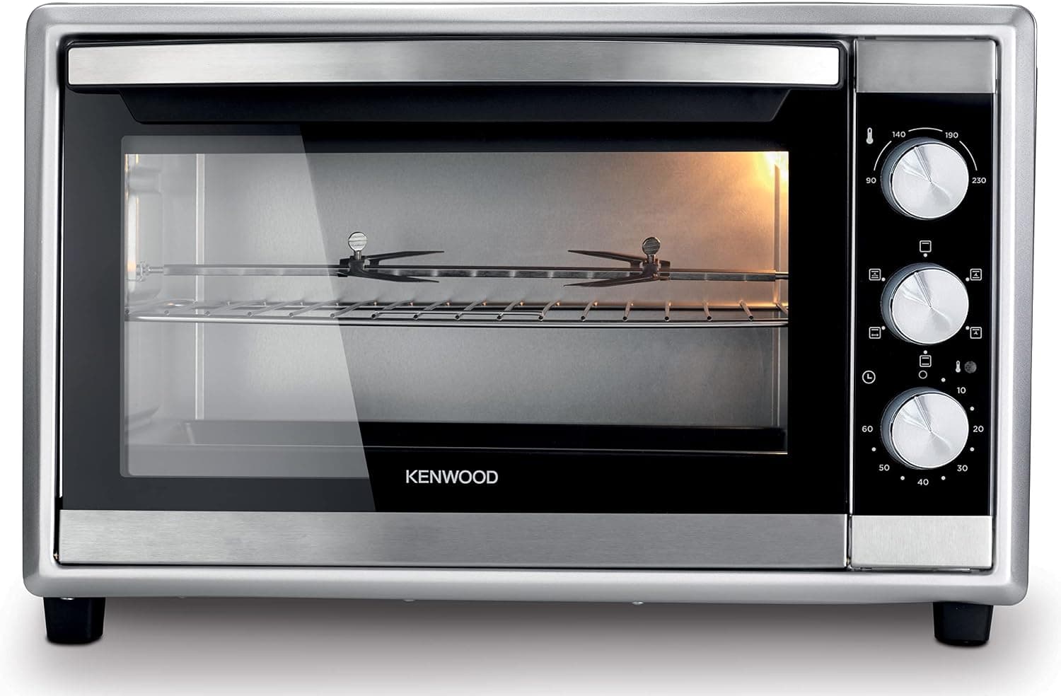 فر توستر Kenwood 45L با ظرفیت بزرگ و همرفتی مدل MOM45 نقرهای فر توستر Kenwood 45L با ظرفیت بزرگ و همرفتی مدل MOM45 نقرهای