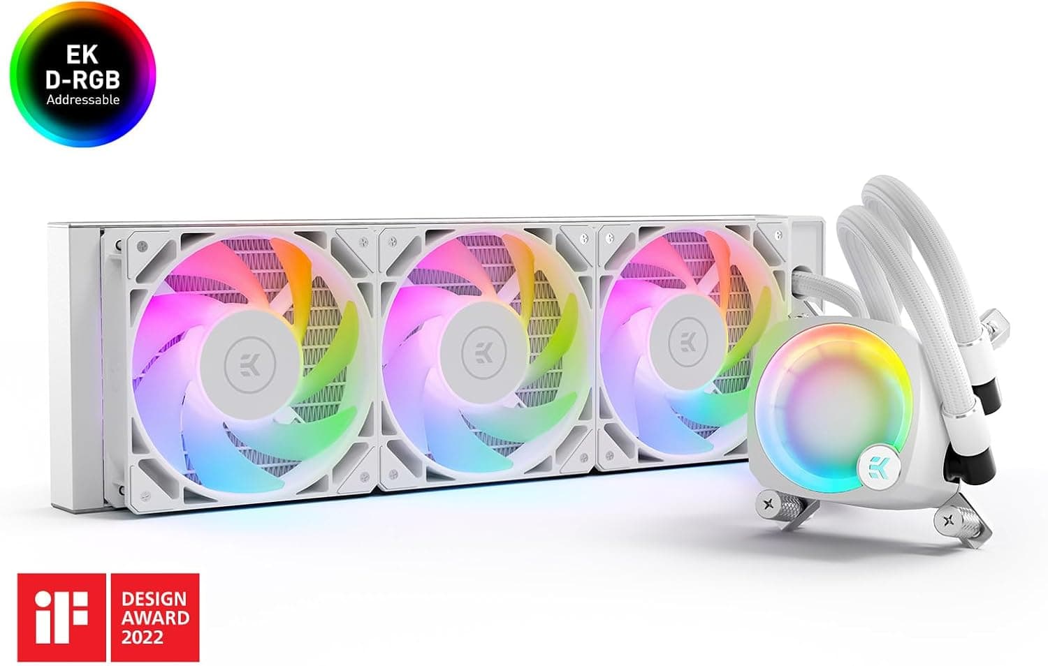 خنککننده مایع CPU آلاینوان EK WB Nucleus مدل CR360 Lux سفید D-RGB خنککننده مایع CPU آلاینوان EK WB Nucleus مدل CR360 Lux سفید D-RGB