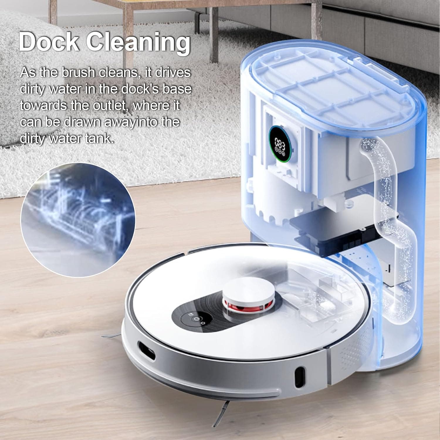 برس تمیزکننده غلتکی بسته 2 عددی CTDMJ برای Roborock S7 MaxV Ultra برس تمیزکننده غلتکی بسته 2 عددی CTDMJ برای Roborock S7 MaxV Ultra