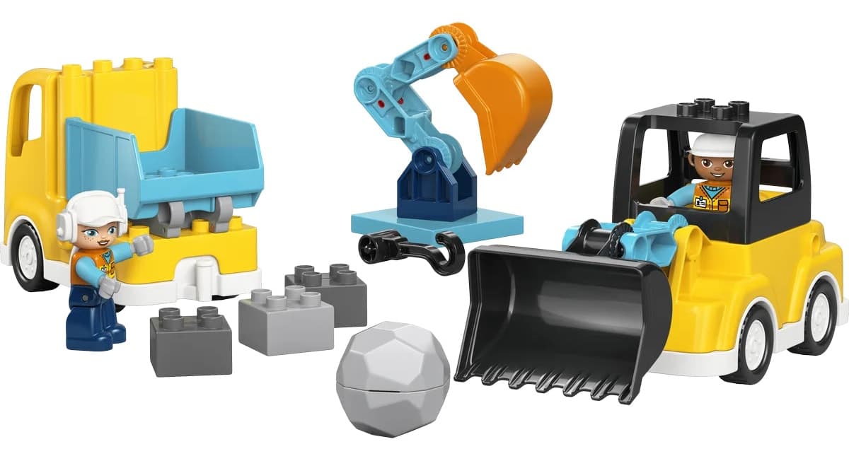 لگو DUPLO ۳ در ۱ وسایل ساختمانی مدل 10475 (۲۲ قطعه) لگو DUPLO ۳ در ۱ وسایل ساختمانی مدل 10475 (۲۲ قطعه)