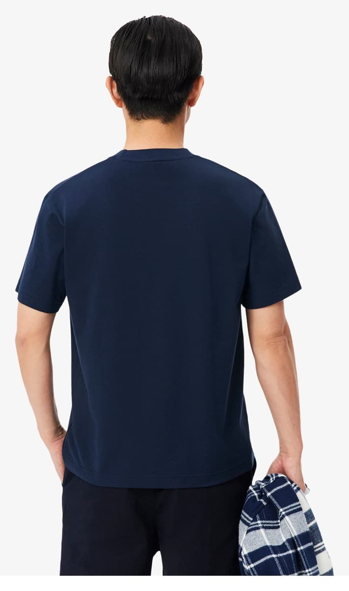 تیشرت مردانه Lacoste فیت کلاسیک یقه گرد لاجوردی تیشرت مردانه Lacoste فیت کلاسیک یقه گرد لاجوردی